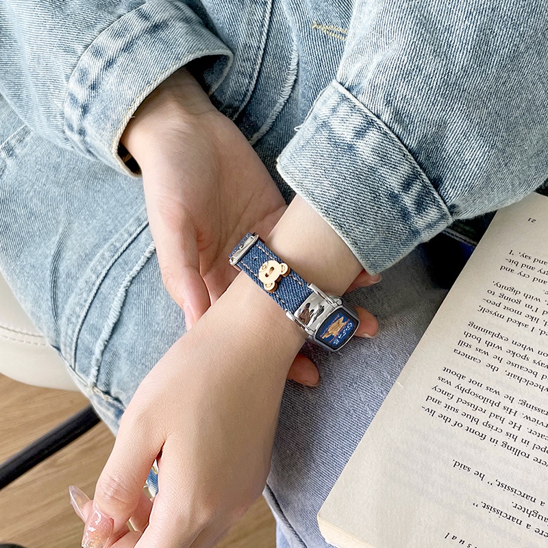 Dễ Thương Dây Đeo Thay Thế Chất Liệu Da Họa Tiết Chú Gấu Đáng Yêu Cho oppo