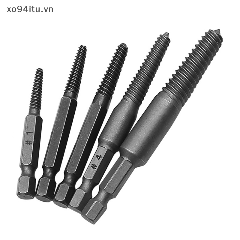 Xoitu set 5 Mũi Khoan Tháo Gỡ Bu Lông Gãy Chuyên Dụng vn