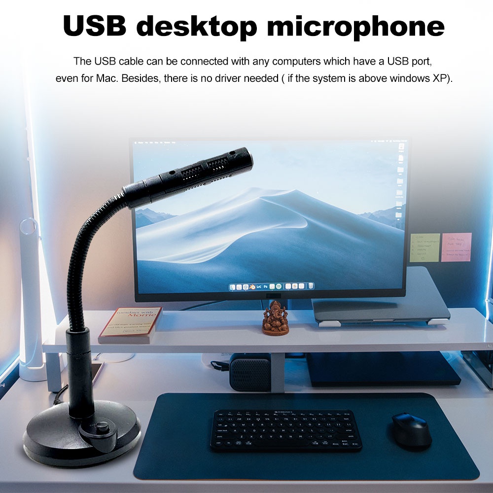 Micro usb Kèm mic Để Bàn Cho Máy Tính pc laptop Để Bàn