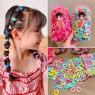 Set 100 Dây Thun Cột Tóc Nhiều Màu
