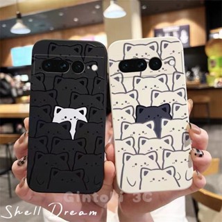 Ốp lưng Google Pixel 8A Pro 7 7a 6 6a 5 5a Vỏ mềm hình mèo dễ thương Meow Kittens Vỏ điện thoại di động silicon Vỏ thời trang