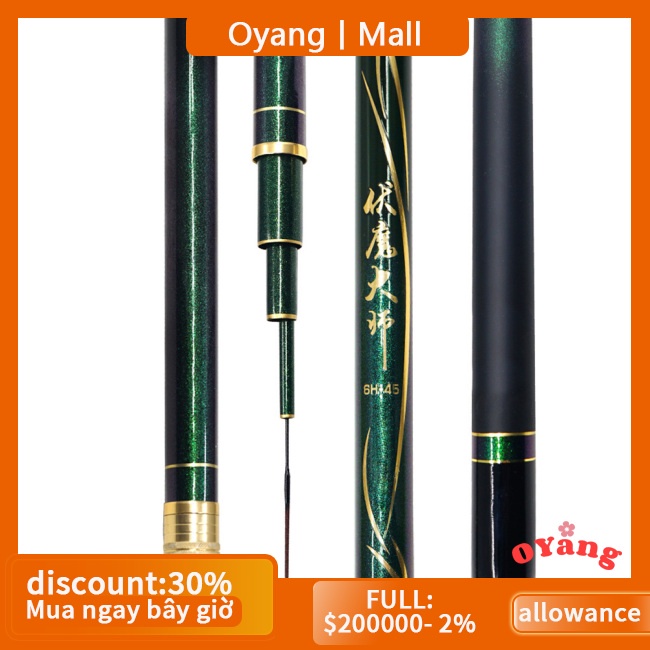 Oyang Cần Câu Cá 6h Bằng Sợi carbon Siêu Nhẹ Tiện Dụng