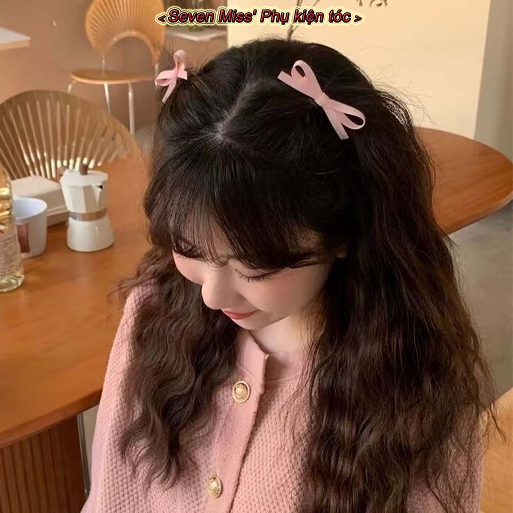 Kẹp Tóc Nơ Ruy Băng Ngọt Ngào Cho Nữ