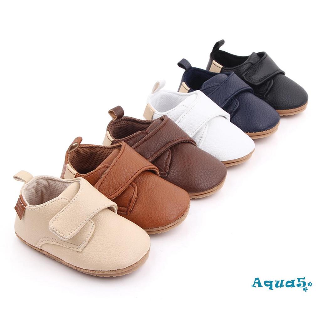 Aqua-giày Da pu Đế Mềm Cho Bé Tập Đi