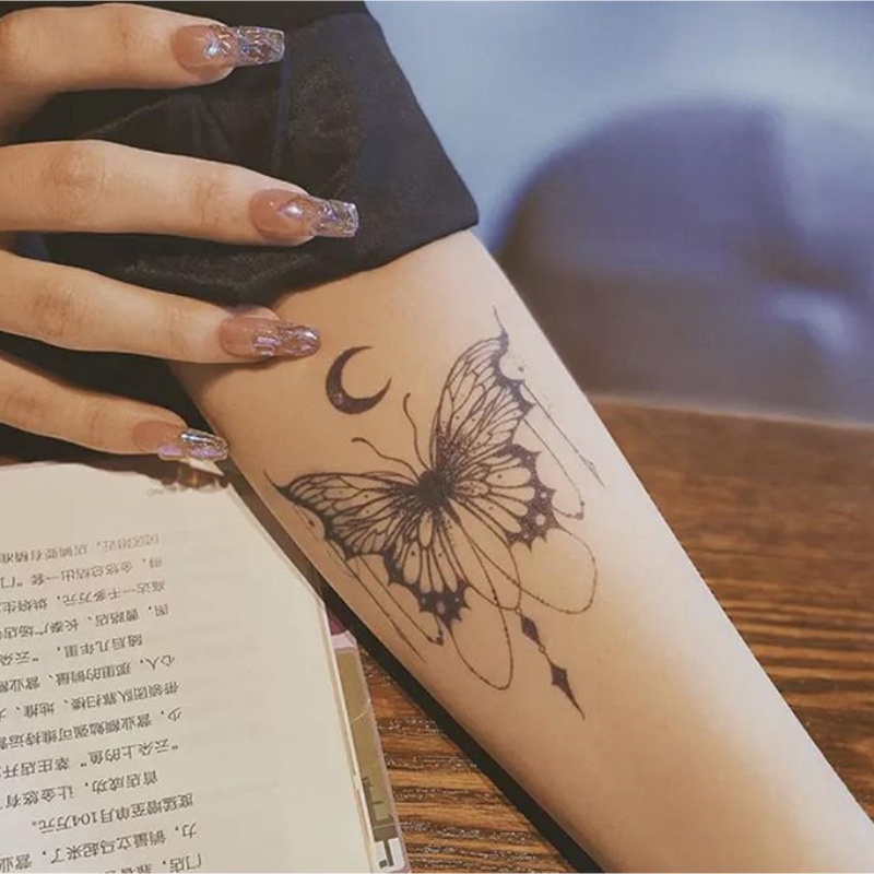 Hình Xăm Dán Tạm Thời 15 Ngày Chống Thấm Nước Hình Cây Gợi Cảm