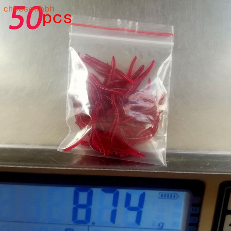 50 Mồi Giun Giả Câu Cá 35mm vn