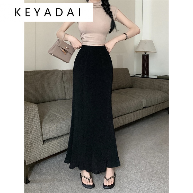 Adella Store váy Chân váy thời trang váy nữ hàng cao cấp tính cách Mẫu ngắn 2023 NEW A93M2G9