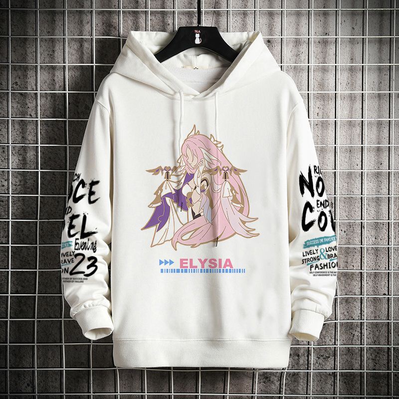 Bronya Hooded Sweatshirt Men's Student Youth Two-Dimensional Secondary Silver Wing Honkai Impact 3rd Peripheral Upper Clothes Man