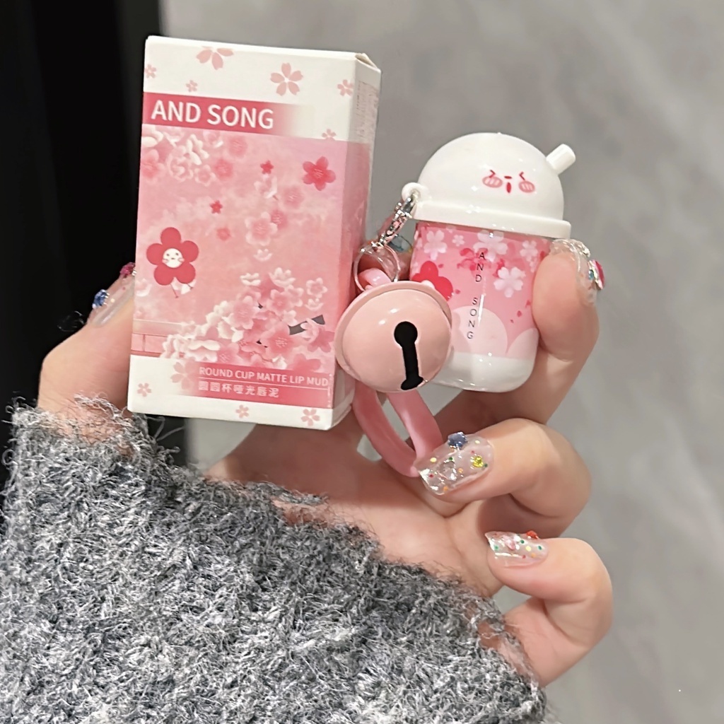 Son Kem Lì Chống Nước Lâu Trôi Tự Nhiên Không Phai Màu Thiết Kế Vỏ Chìa Khóa Dễ Thương