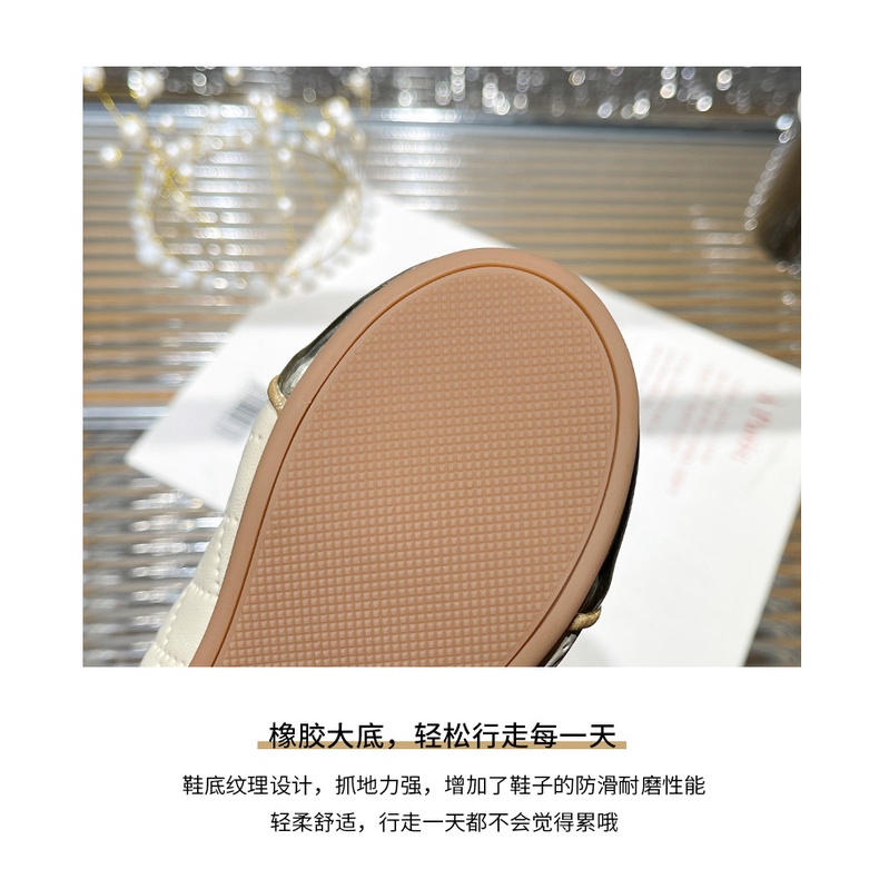 Thời Trang Giày Búp Bê Đế Mềm Màu Trơn Dễ Thương Cho Bé Gái