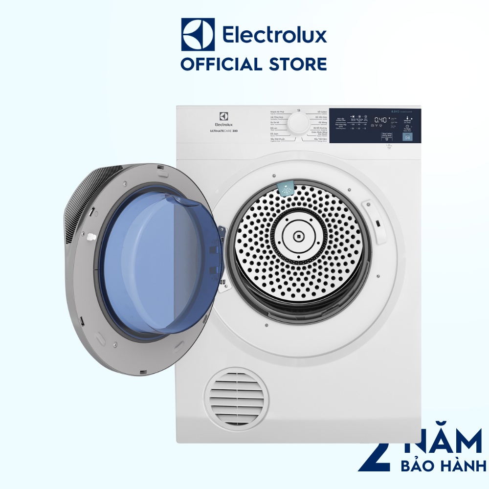 Máy sấy thông hơi Electrolux 8.5kg UltimateCare 300 - EDS854J3WB - Làm mới áo quần