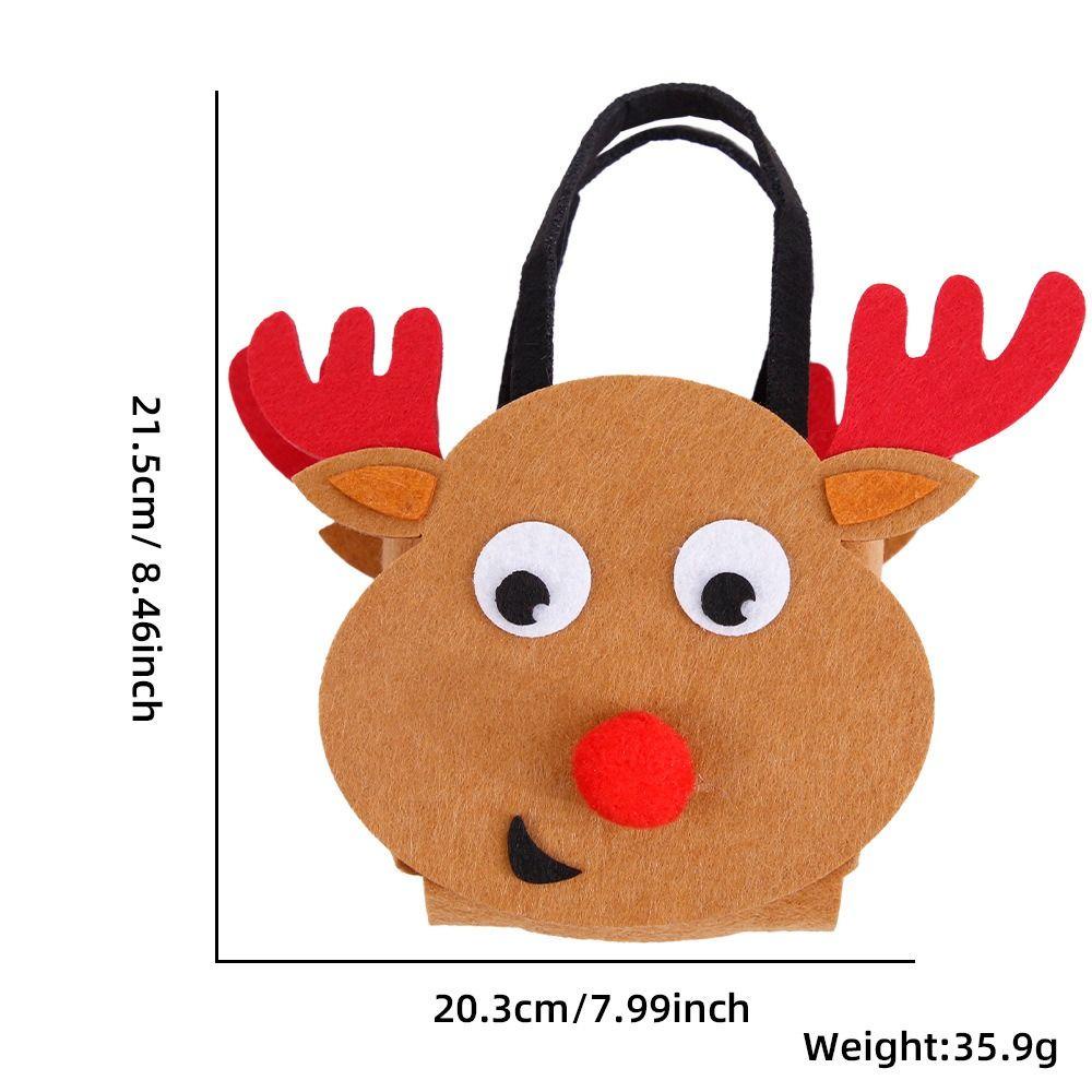 Mmluck Túi Đựng Kẹo Giáng Sinh eve santa claus Nai Sừng Tấm Dễ Thương Cho Trẻ Em / Trẻ Em