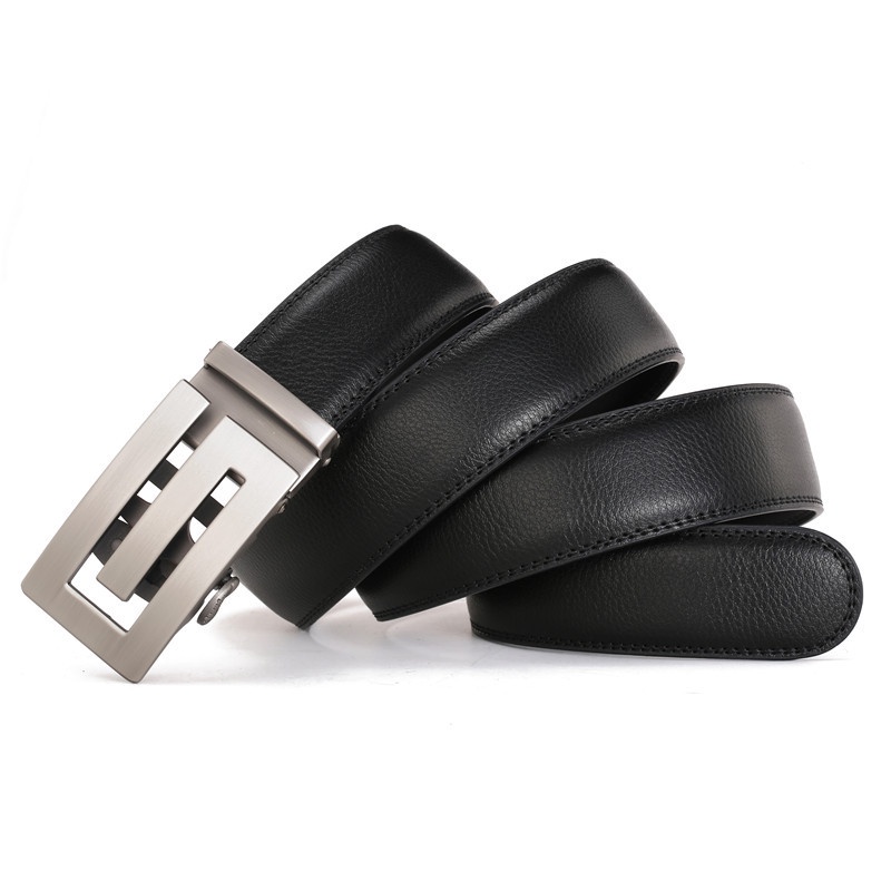 Thắt Lưng Da Có Khóa Tự Động 3.5cm 110-130cm Thời Trang Cho Nam
