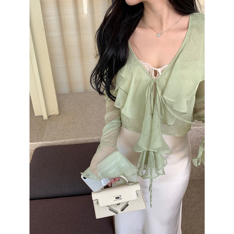 Áo Khoác Voan cardigan Mỏng Chống Nắng Thời Trang Mùa Hè Cho Nữ
