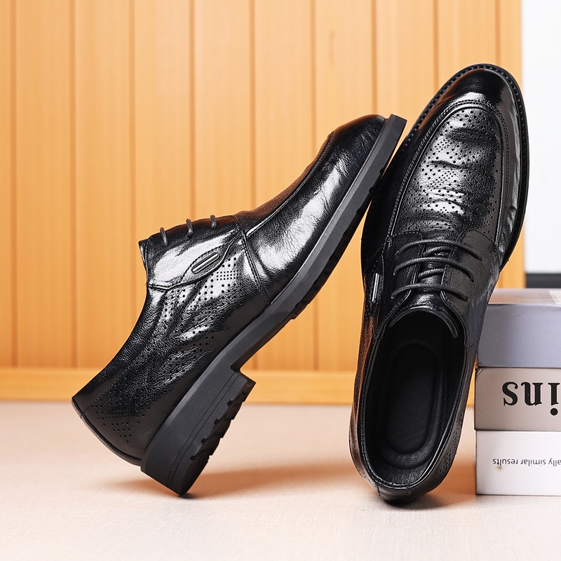 Giày Da Mềm Thoáng Khí Phong Cách Anh Quốc Sang Trọng Cho Nam