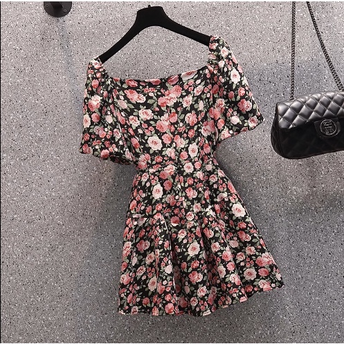 🌸Hàng Order🌸Váy Đầm Bigsize Hoạ Tiết Tay Bồng Dáng Xoè Tà Sexy Nữ Tính🌸Hàng Quảng Châu