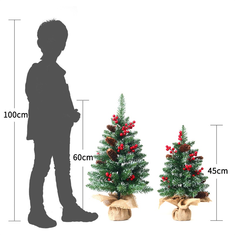 Cây Thông Giáng Sinh mini 45cm Dùng Để Trang Trí