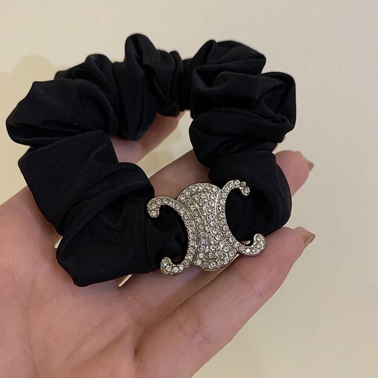 Dây Buộc Tóc Đính Đá Đơn Giản Phong Cách retro