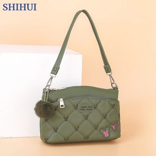 Shihui túi đeo chéo thêu hoa thời trang hàn quốc