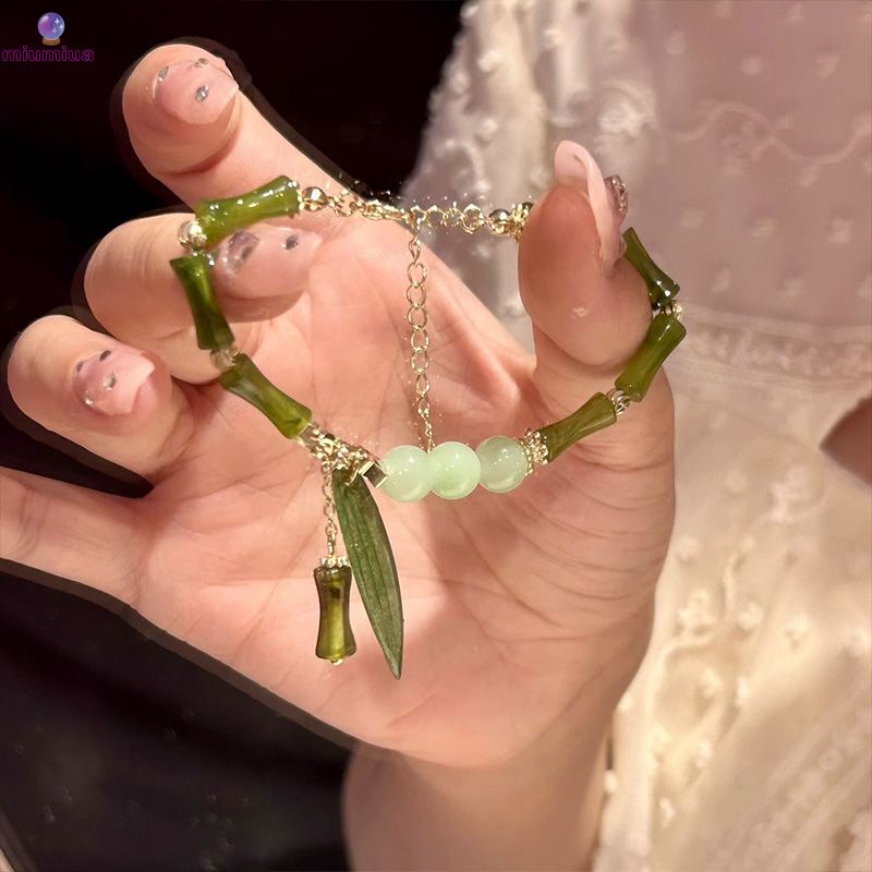 Miua🔮Dễ thương bướm chuông vòng tay cô gái thời trang ngọc vòng tay món quà người bạn tốt nhất
