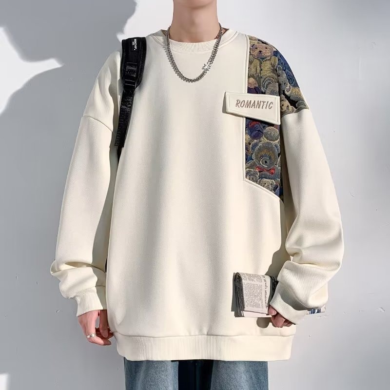 Senma Áo Khoác cotton Phong Cách Đường Phố Mỹ Mùa Xuân Thu Mới Cho Nam