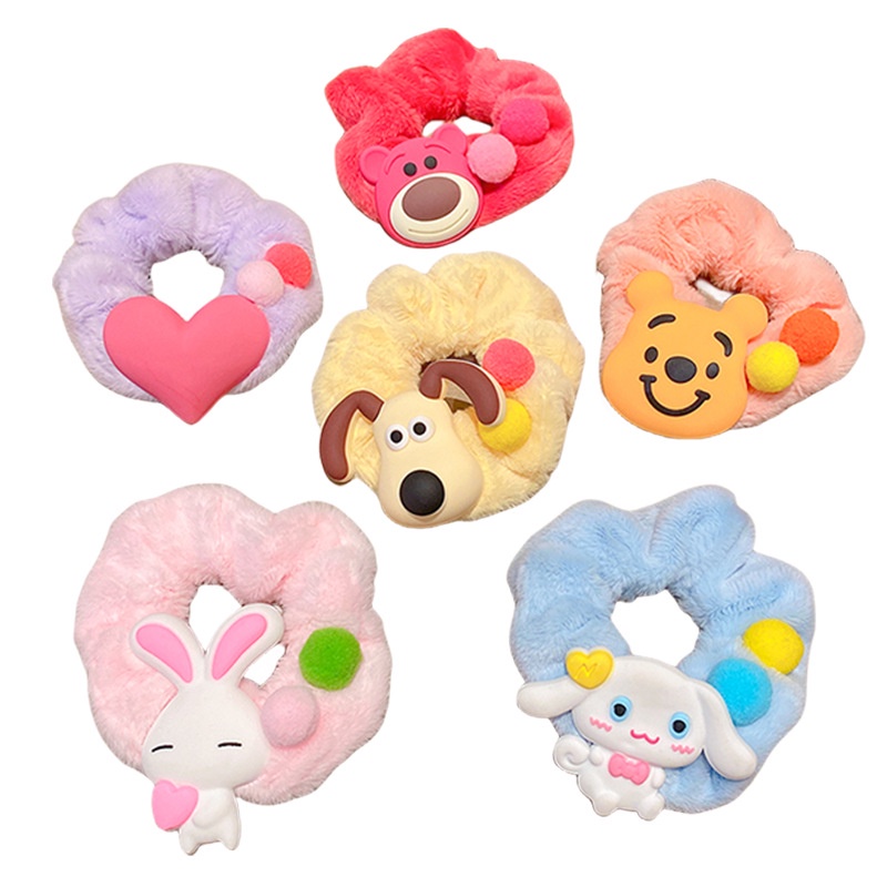 Dễ Thương Dây Buộc Tóc Bông Hình cinnamoroll my melody Xinh Xắn Cho Nữ