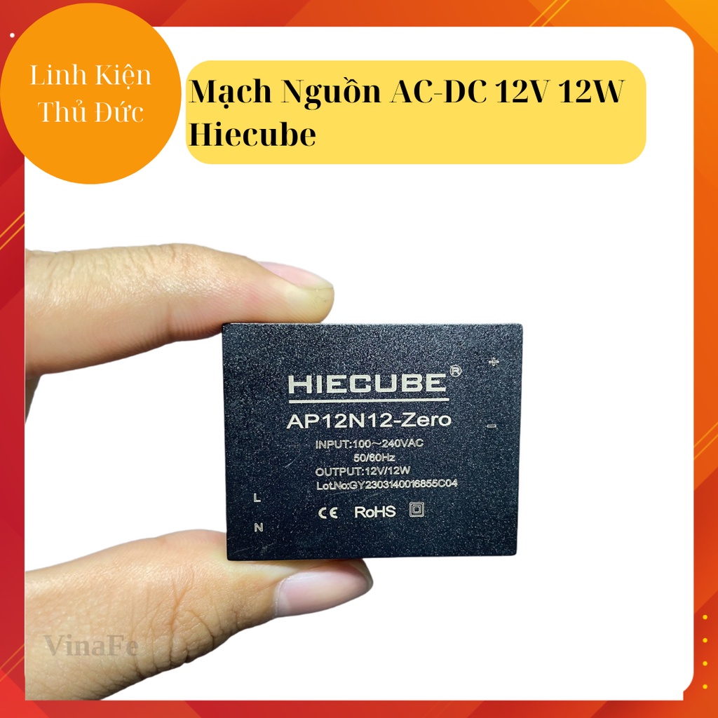 Mạch Nguồn AC-DC 12V 12W Hiecube AP12N12-Zero