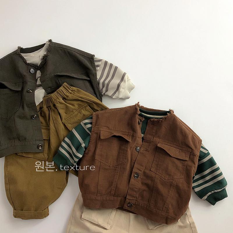 Áo Sweater oversize Kẻ Sọc Bằng Vải cotton Thời Trang Xuân Thu Phong Cách Hàn Quốc Cho Bé Trai Và Gái