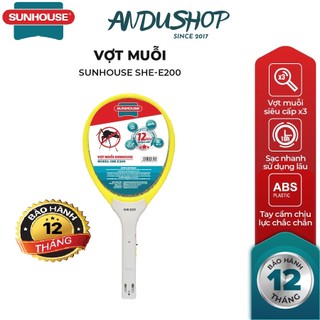 Vợt muỗi sunhouse she-e200 màu vàng