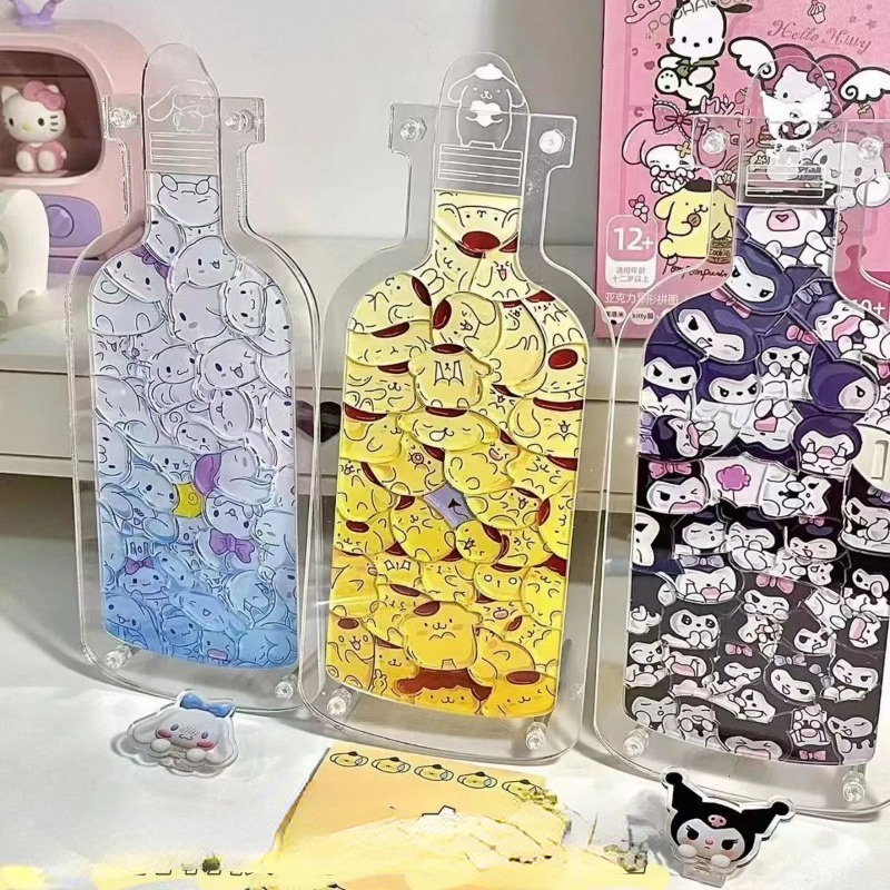 Bộ Đồ Chơi Xếp Hình 60 Mảnh diy Hình Bình Sữa sanrio Sáng Tạo