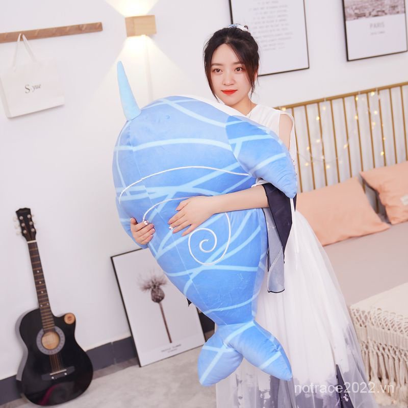 ★Genshin Impact★Cá Voi Nhồi Bông Mềm Mại Xinh Xắn