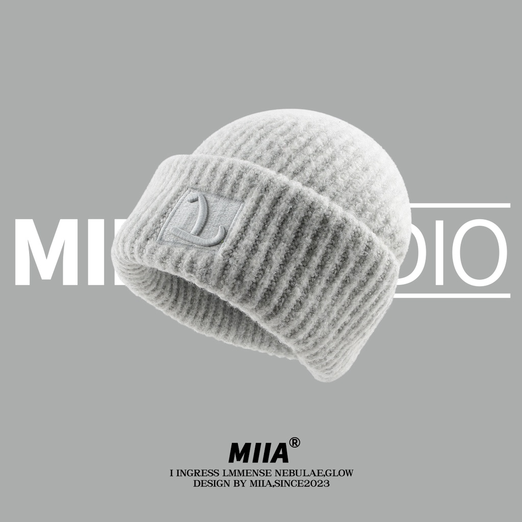 Mũ Len Dày Dặn Giữ Ấm Tai Thời Trang Thu Đông Dành Cho Nữ