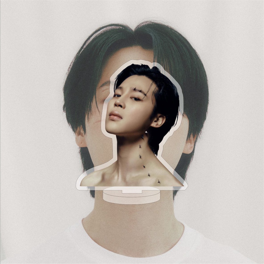 Album Ảnh bts 2023 jimin Hai Mặt Trang Trí Bàn Làm Việc