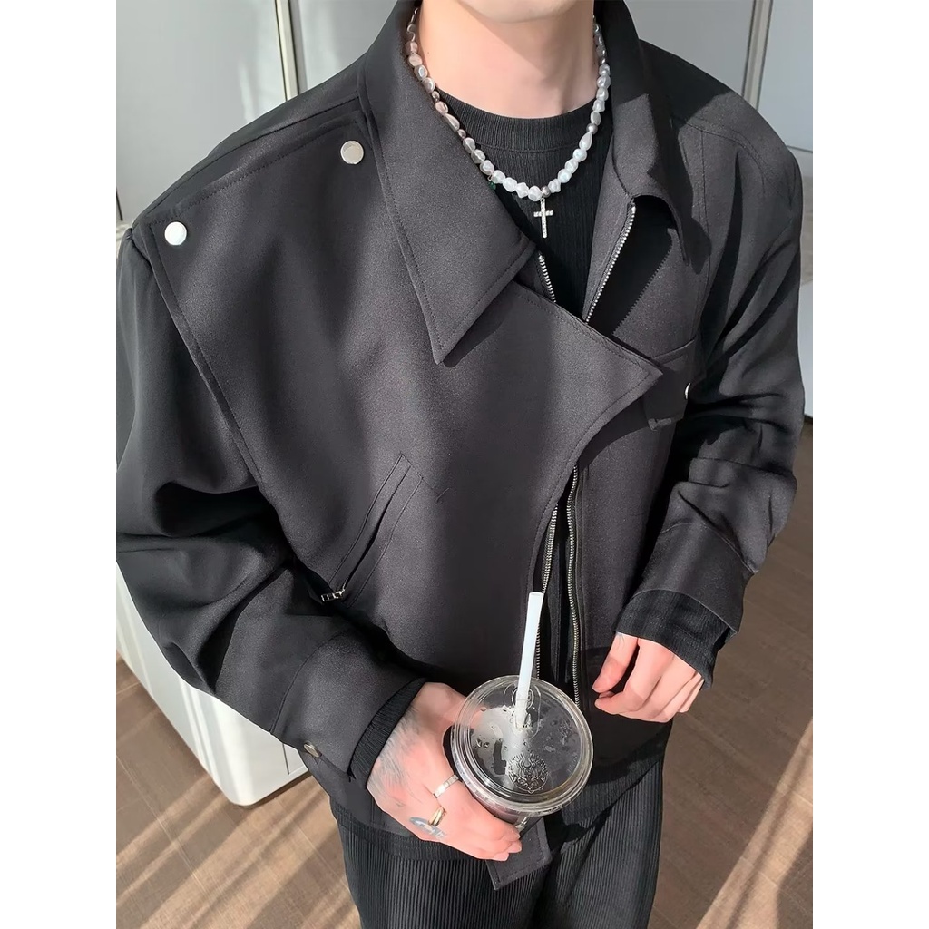 Áo Khoác Khóa Kéo Nhẹ Nhàng Phong Cách Hàn Quốc Hợp Thời Trang Cho Nam