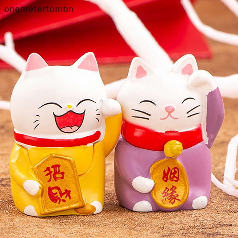 Đồ trang trí Chú Mèo May Mắn mini Trang Trí
