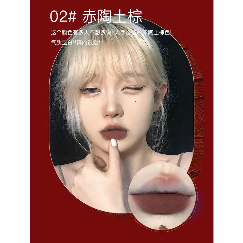 Pink Coco Son Kem Màu Lì Sợi Mềm Mịn Như Hoa Hồng Khô Làm Trắng Da Mặt