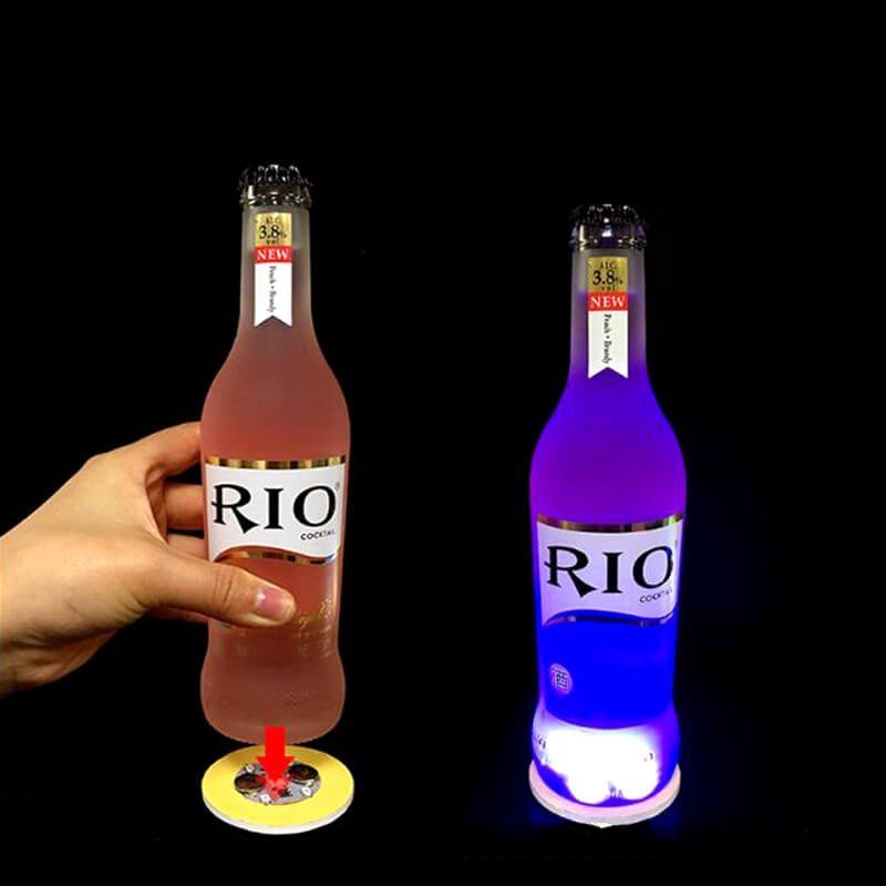 Bộ 5 đế Lót Ly đèn led phát sáng đẹp mắt Party Night Club  🔰Hanrui Shop VN🔰
