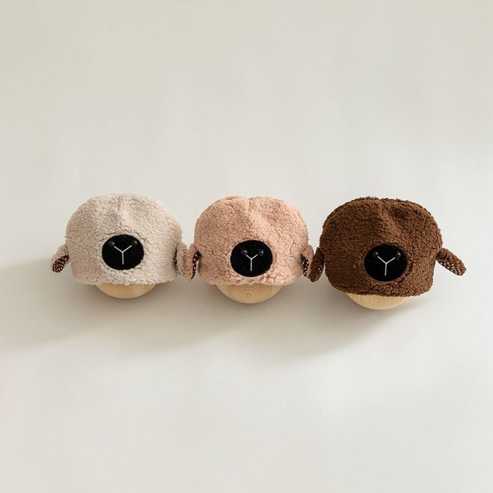 Willis Mũ bucket Lông Cừu Nhân Tạo Hoạt Hình Phong Cách Hàn Quốc Cho Bé Trai