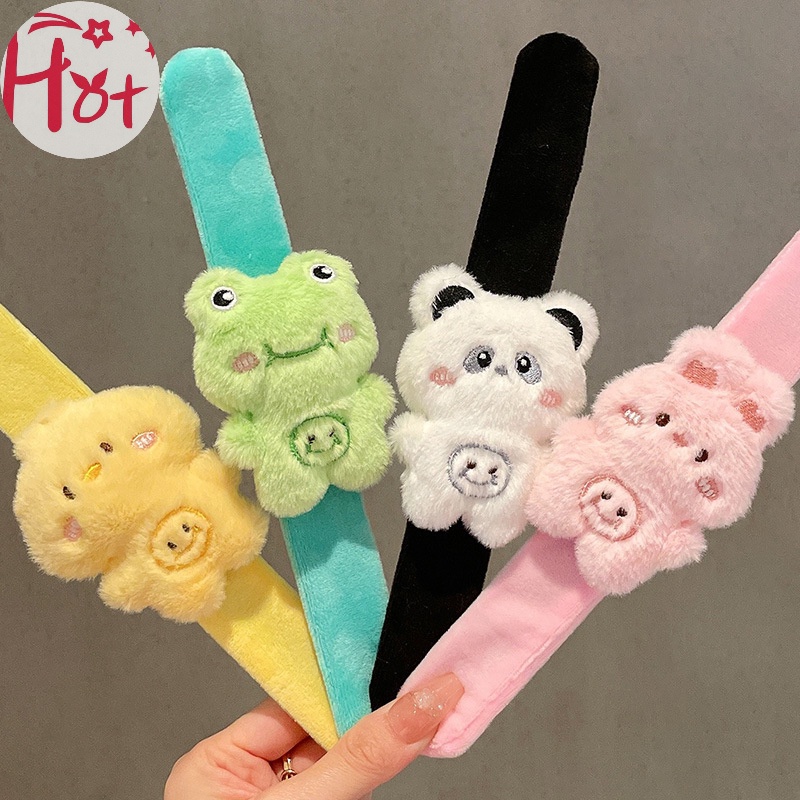 Jr Vòng Đeo Tay Hoạt Hình Thỏ / Gấu Trúc / Ếch Nhồi Bông Sáng Tạo Vui Nhộn Mặc Đồ Ngày Lễ Cho Bé vn