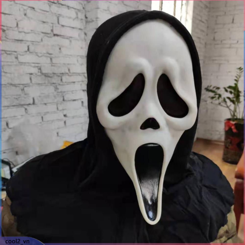 Người lớn Scream Ghost Face Mask Khăn liệm Halloween Horror Scary Fancy Dress (cool2.vn)