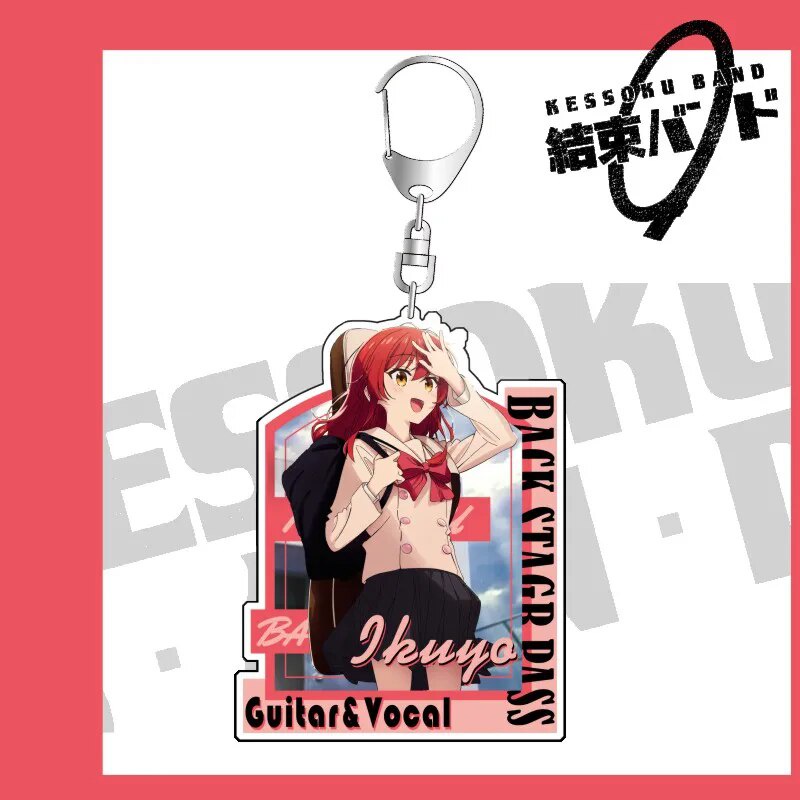 Móc khóa Kessoku Band x BOCCHI THE ROCK! Goto Hitori Ijichi Nijika fgh Phụ kiện trang trí túi xách Balo