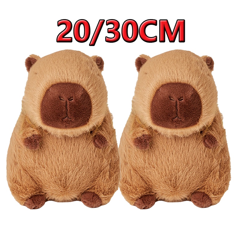 Gấu bông Capybara Balo Rùa siêu mềm Búp Bê Nhồi Bông RápCapybara Mềm Mại Đáng Yêu, Gấu Bông Mô Phỏng Capybara