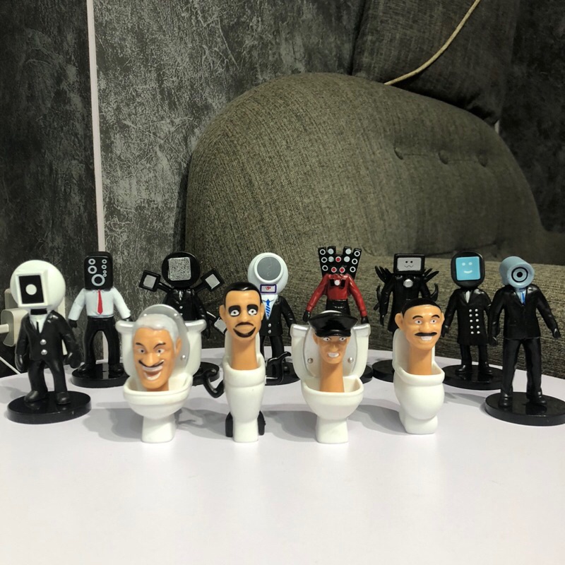 Xả kho Mô Hình Nhân Vật Người Đàn Ông Ngồi Toilet Ngộ Nghĩnh Đáng Yêu ,Phong Phú ,Sống Động tặng kèm xe