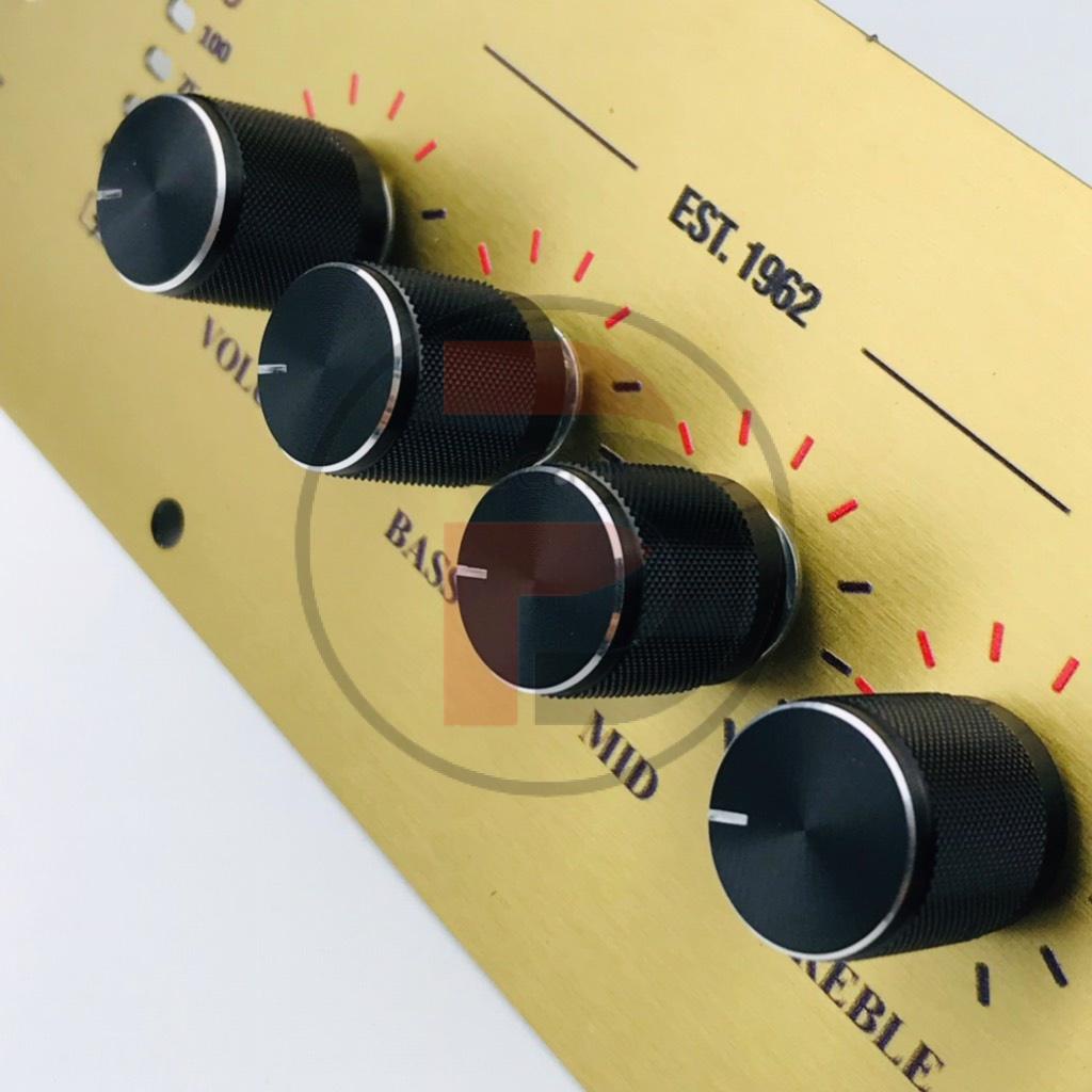 Núm volume nhôm cnc nguyên khối trắng đen vàng 15x17x6mm