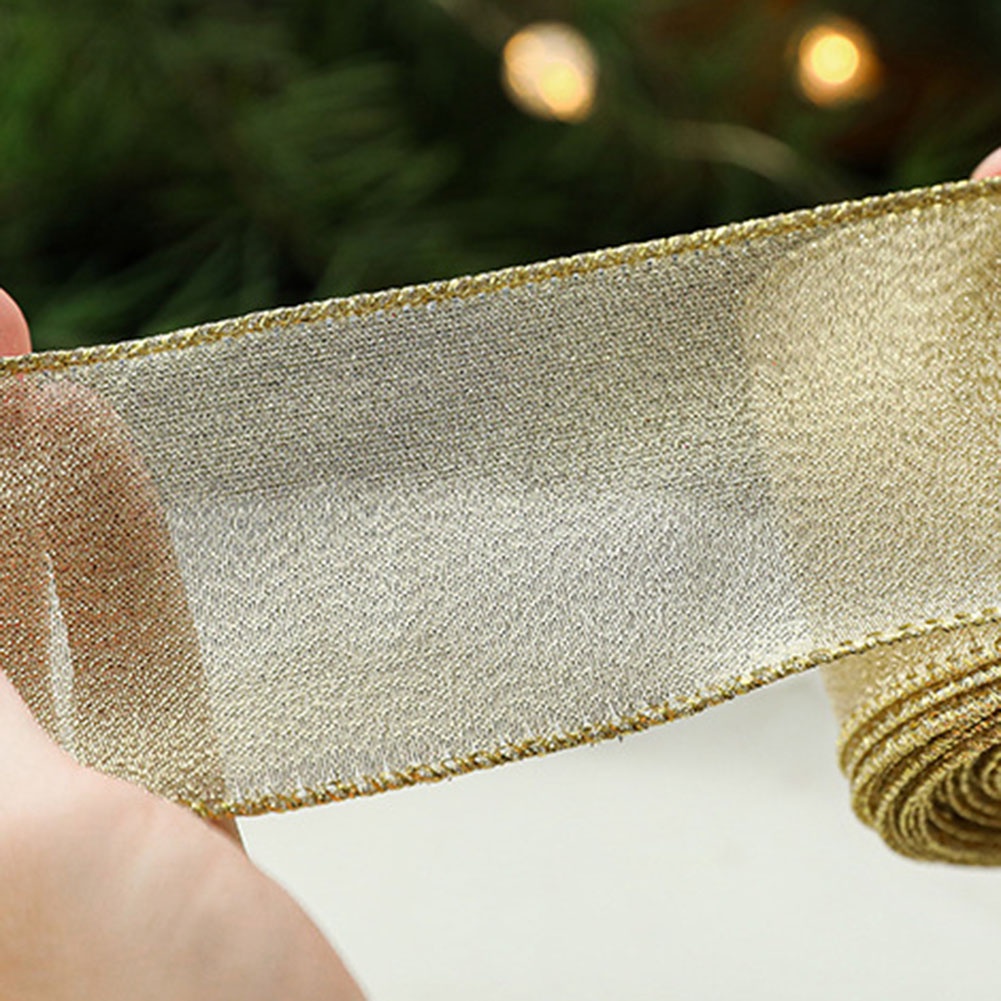 Festive Gold Powder Ribbon for Sewing and Crafts Perfect for Decoration