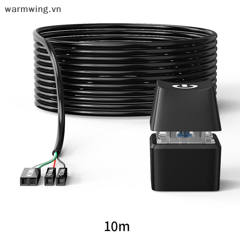 Dây Cáp Nối Dài Công Tắc Nguồn Đèn led Nhiều Màu Sắc Di Động Có Nút Bật / Tắt Cho Máy Tính pc