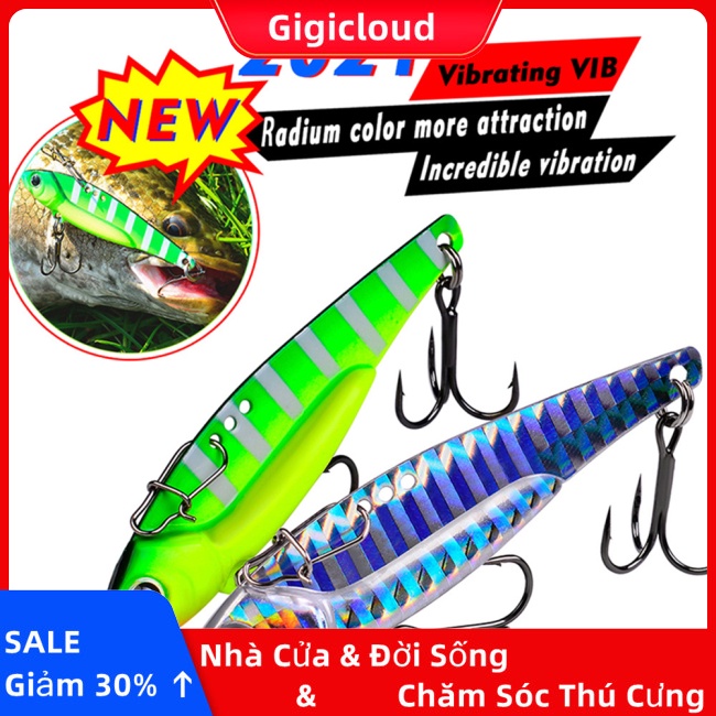 Gigicloud Mồi Câu Cá Nhân Tạo 3d Bằng Kim Loại Lấp Lánh