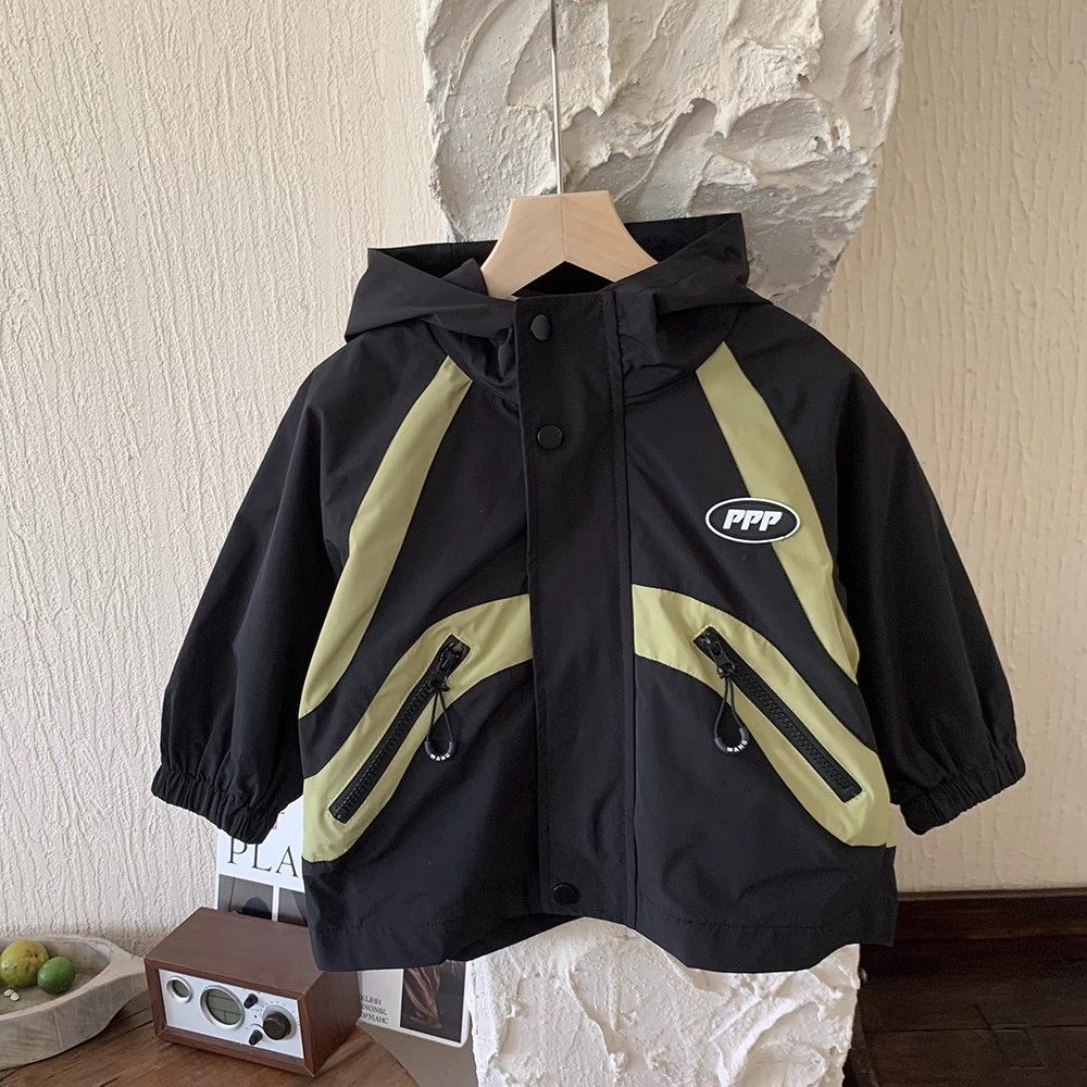 Áo Khoác Thu Đông Đệm cotton Lót Lông Cừu Phong Cách Hàn Quốc Đơn Giản Cho Bé Trai