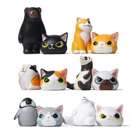Set 6 Mô Hình Đồ Chơi Chú Heo shiba inu guinea