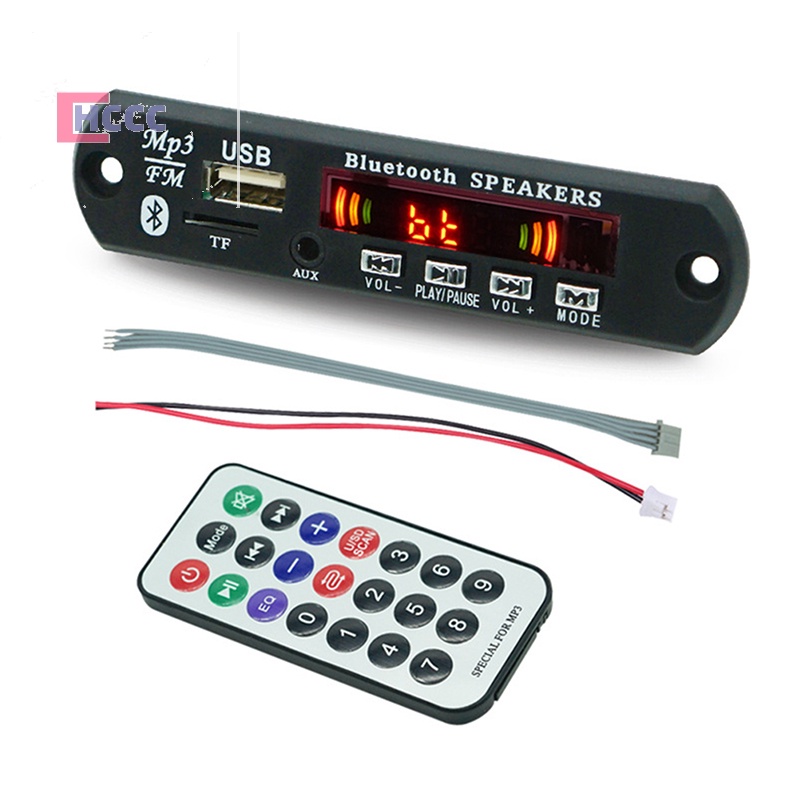 Mô-đun Giải Mã Âm Thanh usb tf fm radio mp3 Không Dây 5.0 9v-12v mp3 wma Cho Xe Hơi Mới